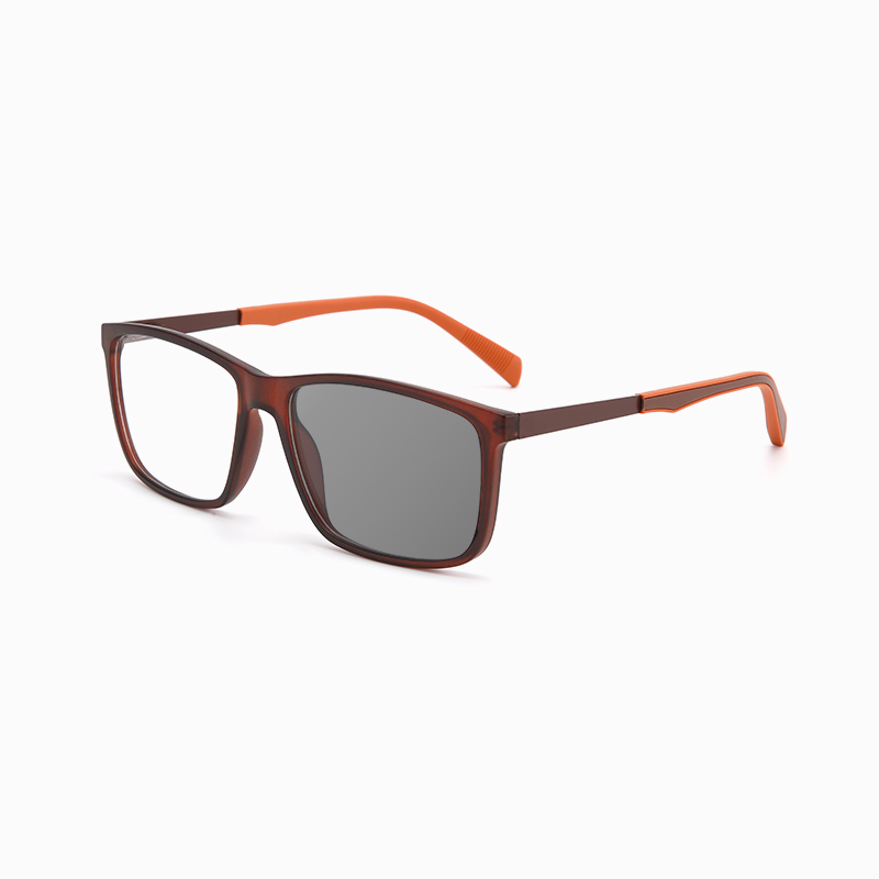 SIMPLE SQUARE-FRAME PHOTOCHROMIC MULTIFOCAL READING GLASSES