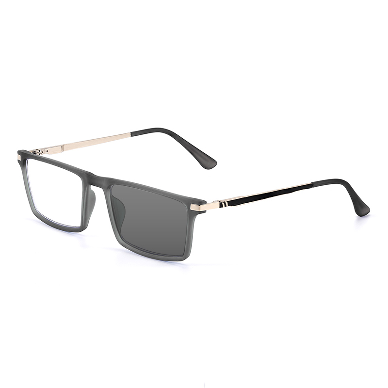 SQUARE SPRING LARGE FRAME PHOTOCHROMIC READING GLASSES