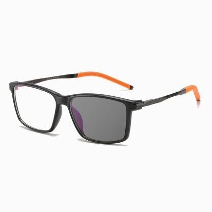 SIMPLE SQUARE-FRAME PHOTOCHROMIC MULTIFOCAL READING GLASSES