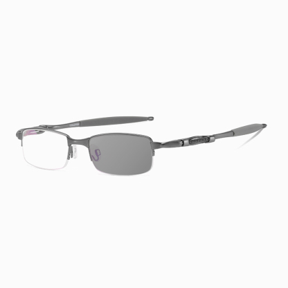 SPRING-LOADED SEMI-RIMLESS PHOTOCHROMIC MULTIFOCAL READING GLASSES