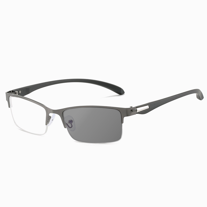 BUSINESS CLASSIC HALF-FRAME SMART COLOR-CHANGING MULTIFOCAL READING GLASSES