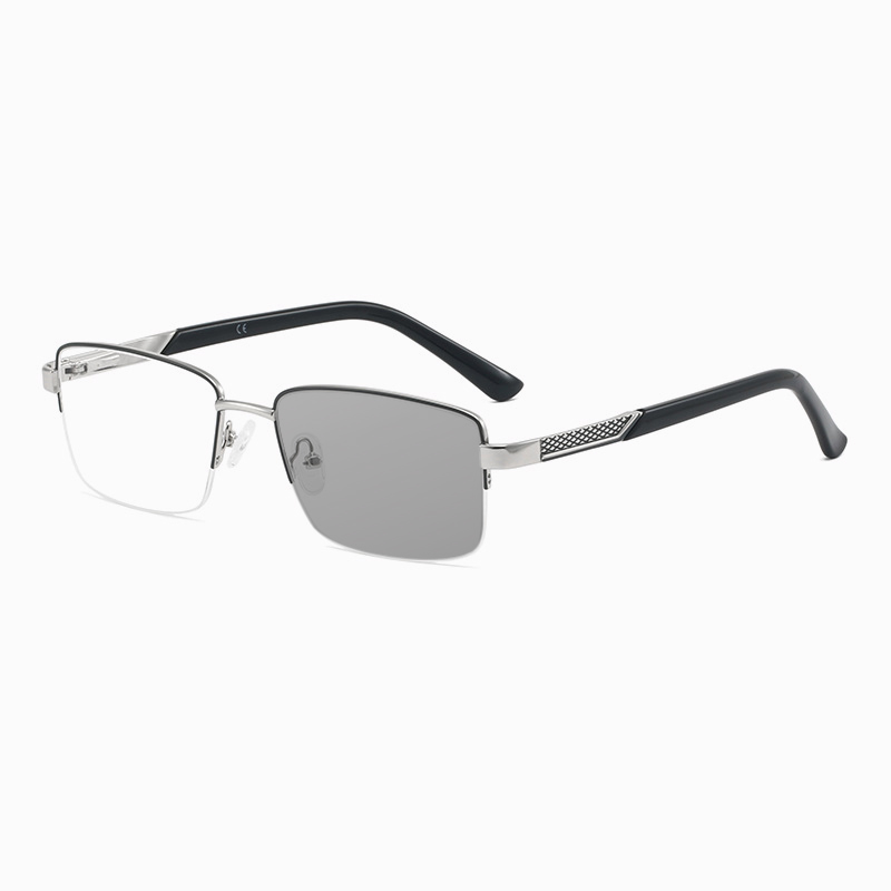 METAL HALF‑RIM PHOTOCHROMIC PROGRESSIVE BUSINESS GLASSES