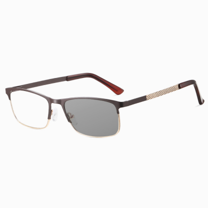 LIGHTWEIGHT & TOUGH SEMI-RIMLESS PHOTOCHROMIC PROGRESSIVE MULTIFOCAL READING GLASSES