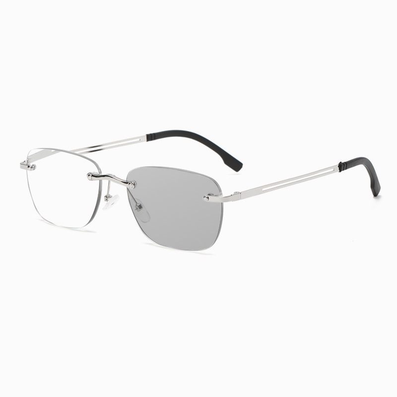 CLEAR METAL PHOTOCHROMIC MULTIFOCAL READING GLASSES
