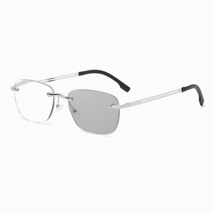 CLEAR METAL PHOTOCHROMIC MULTIFOCAL READING GLASSES