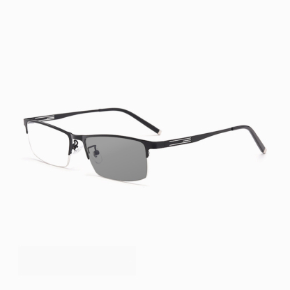 ULTRA-LIGHT METAL SEMI-RIMLESS PHOTOCHROMIC MULTIFOCAL READING GLASSES