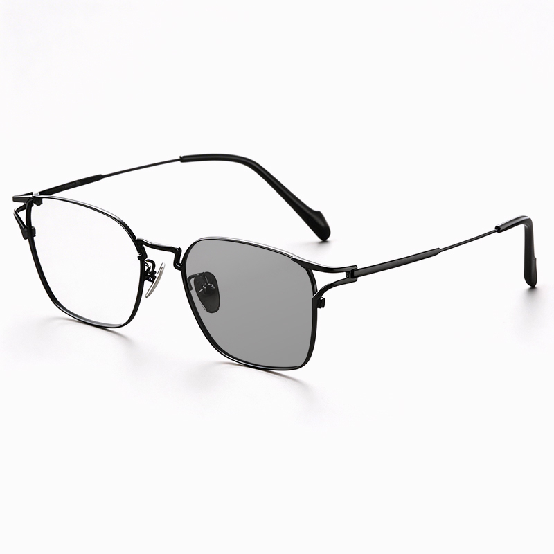 RETRO ULTRA-LIGHT TITANIUM PHOTOCHROMIC MULTIFOCAL GLASSES WITH BLUE LIGHT PROTECTION