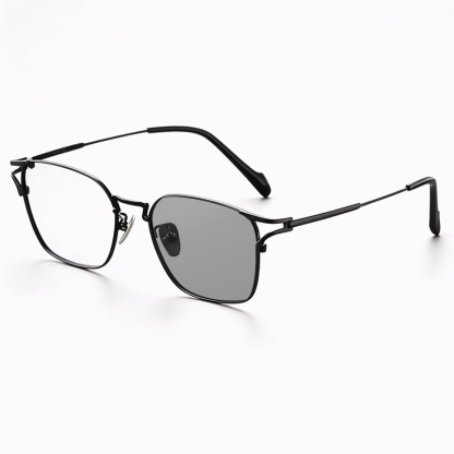 RETRO ULTRA-LIGHT TITANIUM PHOTOCHROMIC MULTIFOCAL GLASSES WITH BLUE LIGHT PROTECTION