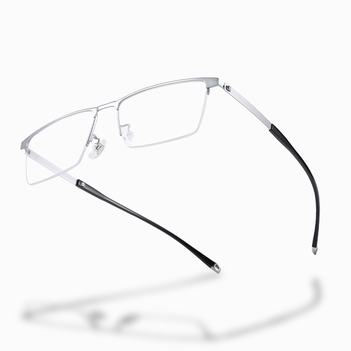 Prescription Glasses-BUSINESS CASUAL PURE TITANIUM COLOR CHANGING MULTI-FOCAL  GLASSES