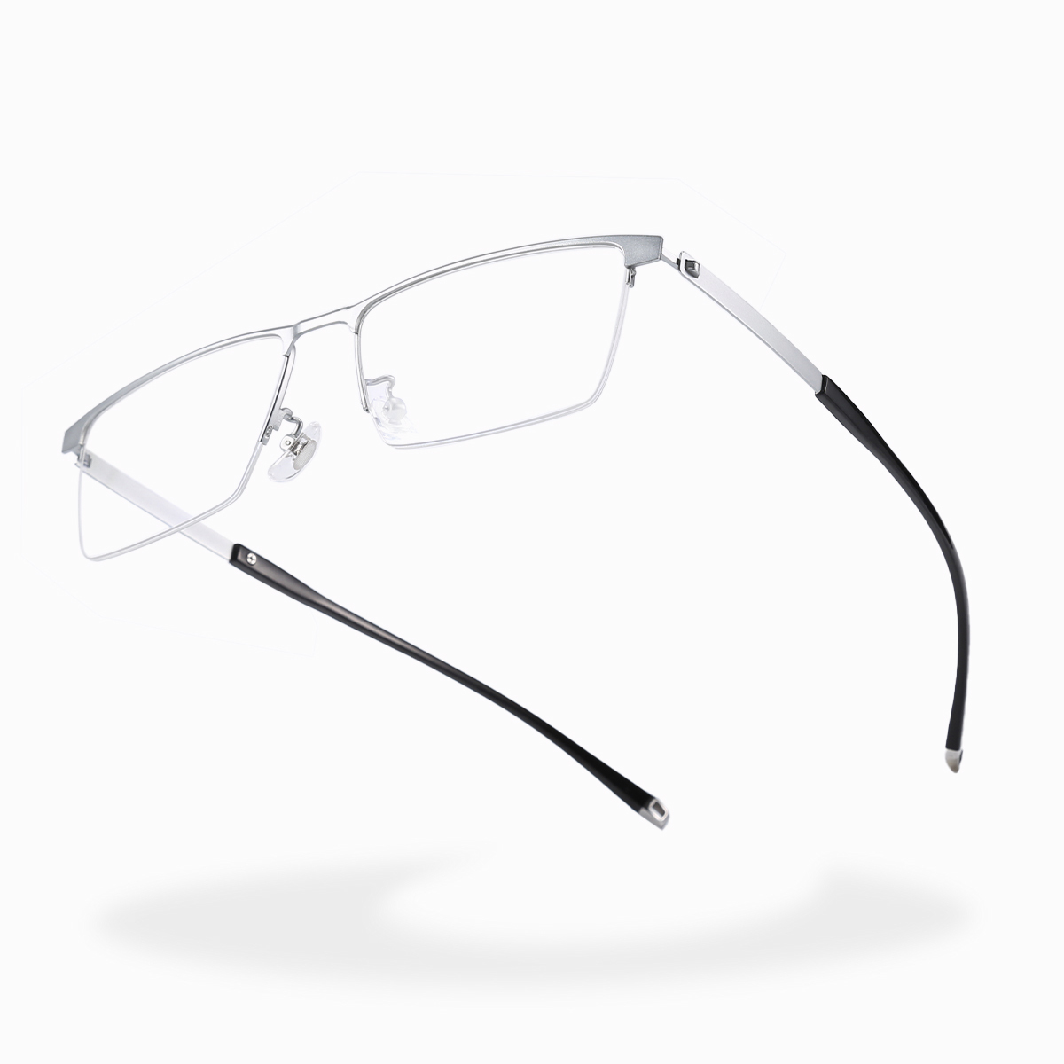 Prescription Glasses-BUSINESS CASUAL PURE TITANIUM COLOR CHANGING MULTI-FOCAL  GLASSES
