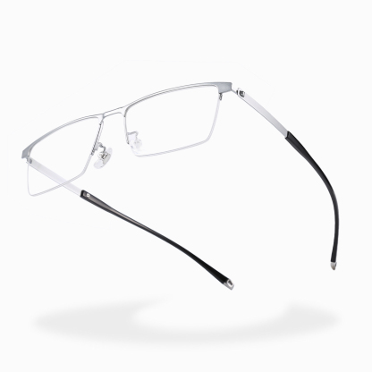 Prescription Glasses-BUSINESS CASUAL PURE TITANIUM COLOR CHANGING MULTI-FOCAL  GLASSES