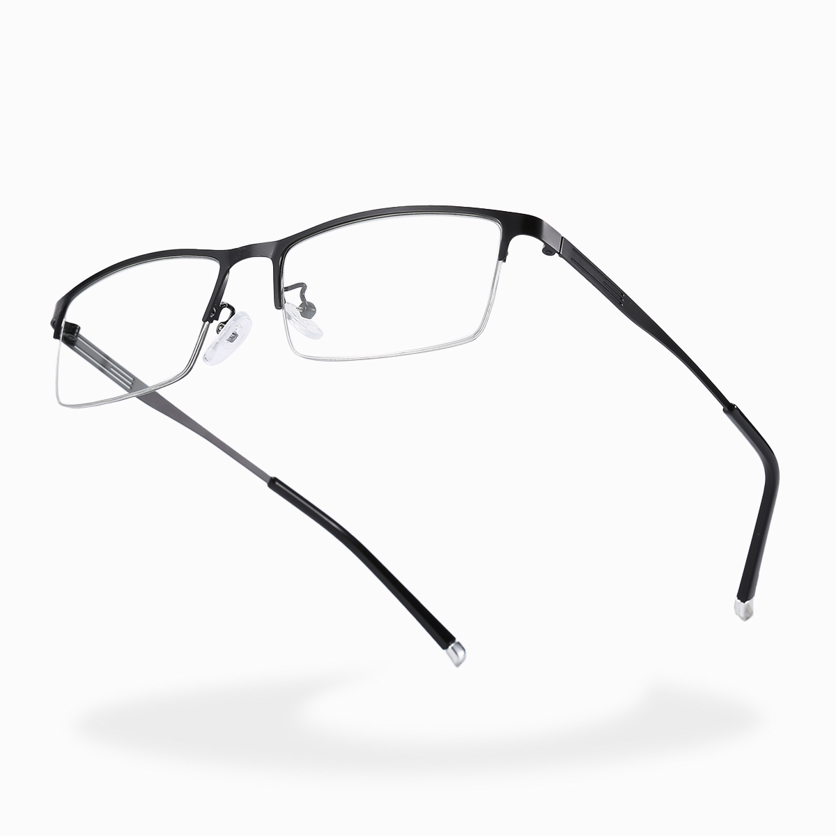 ULTRA-LIGHT METAL SEMI-RIMLESS PHOTOCHROMIC MULTIFOCAL READING GLASSES
