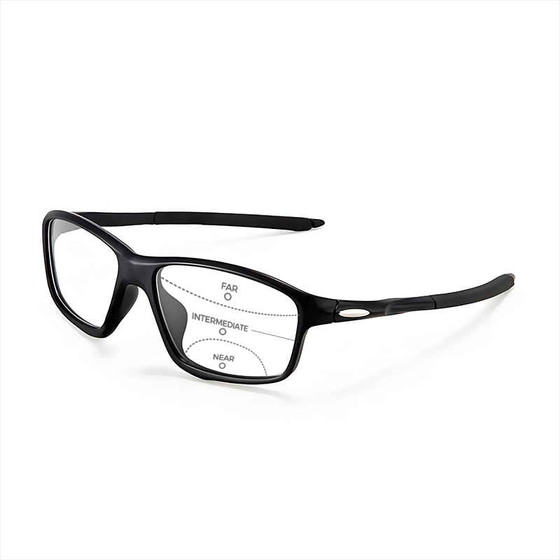 OUTDOOR ULTRALIGHT SPORTS-STYLE SQUARE-FRAME PHOTOCHROMIC MULTIFOCAL READING GLASSES