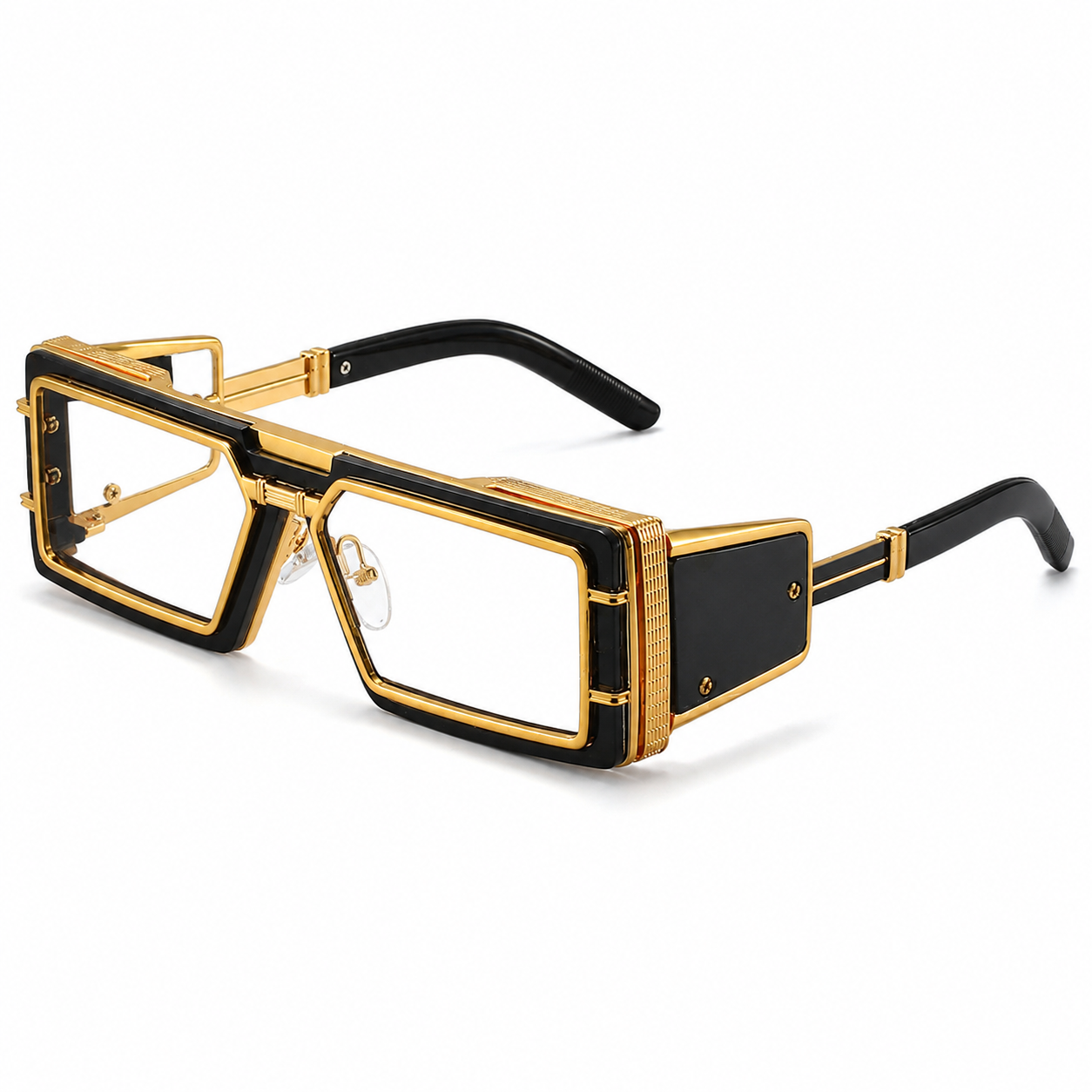 MEN’S FUTURISTIC SQUARE READING GLASSES