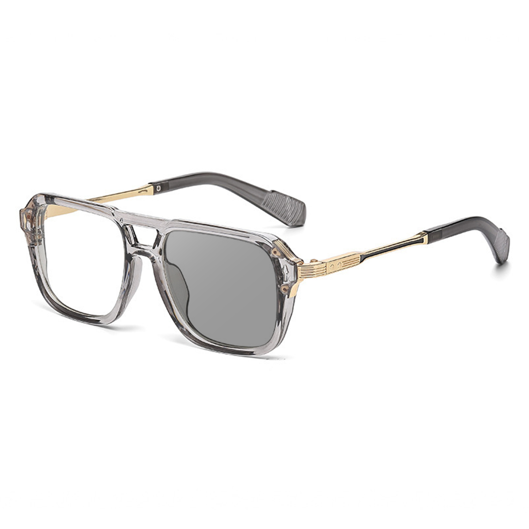 MEN’S DOUBLE-BRIDGE SQUARE READING GLASSES