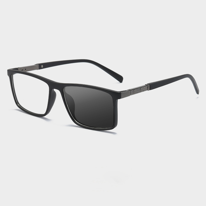 RETRO SQUARE SPRING HINGE PHOTOCHROMIC READING GLASSES
