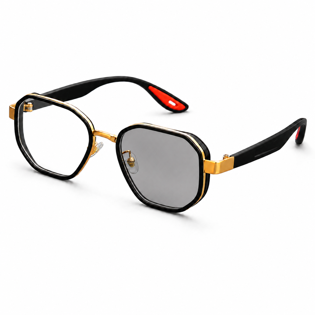 MEN’S DOUBLE-RIM SQUARE AVIATOR GLASSES