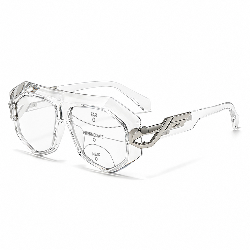 MEN’S BOLD GEOMETRIC READING GLASSES