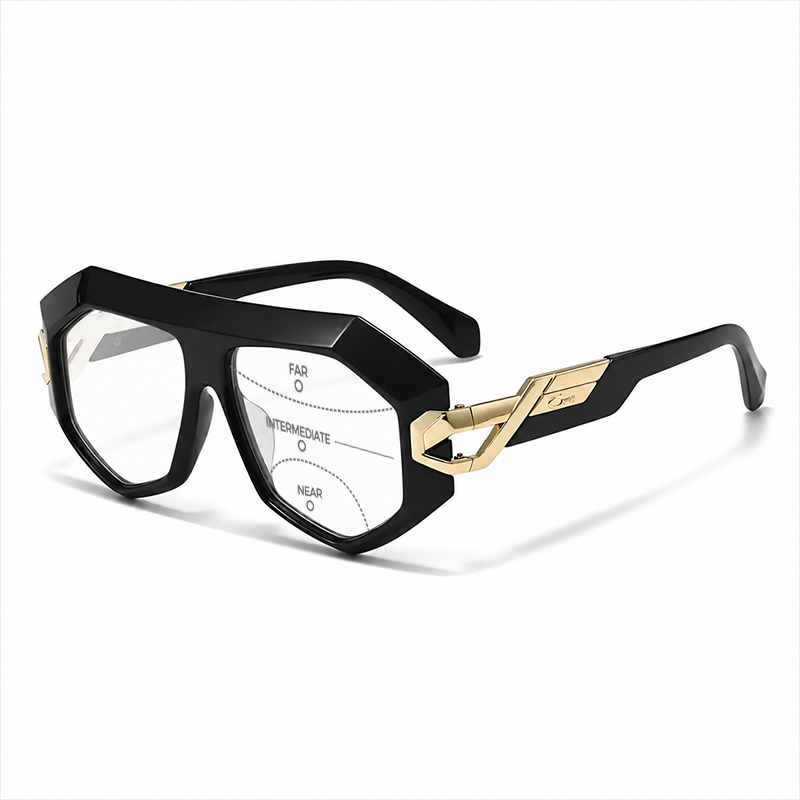 MEN’S BOLD GEOMETRIC READING GLASSES