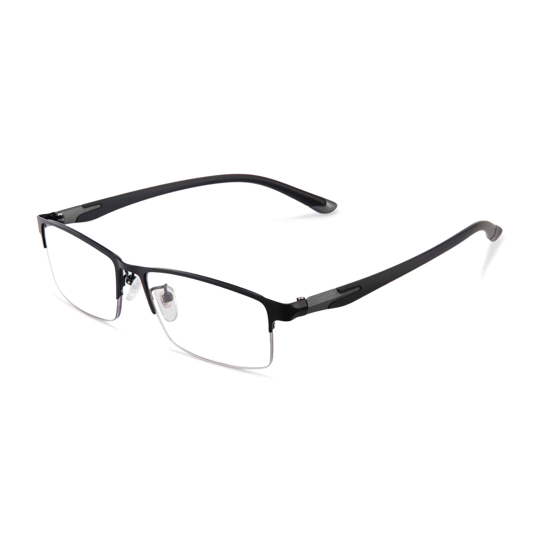 Prescription Glasses - METAL ULTRA-LIGHT HALF-FRAME PHOTOCHROMIC MULTIFOCAL GLASSES