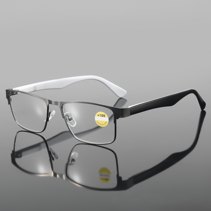 SQUARE BUSINESS SIMPLE LARGE FRAME READING GLASSES