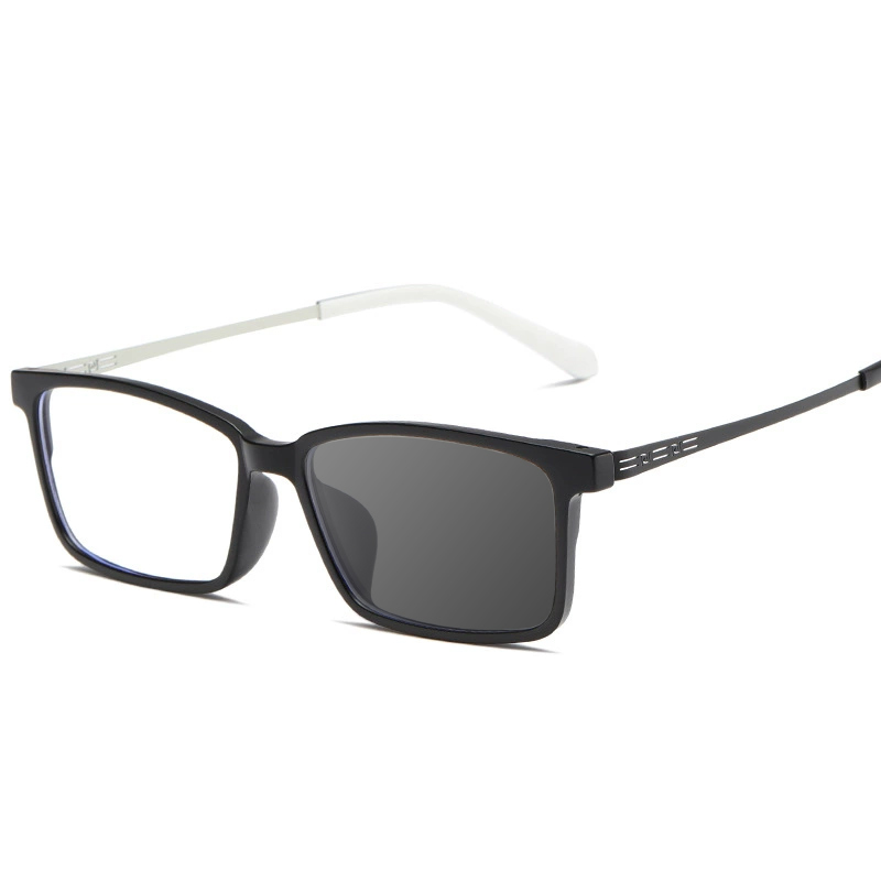 RETRO ULTRA-LIGHT METAL HOLLOW COLOR-CHANGING READING GLASSES