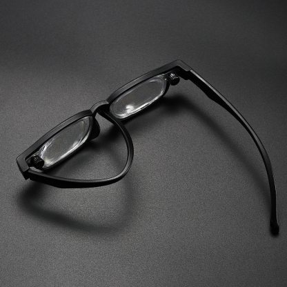 ADJUSTABLE ROUND STYLISH ANTI-BLUE LIGHT READING GLASSES