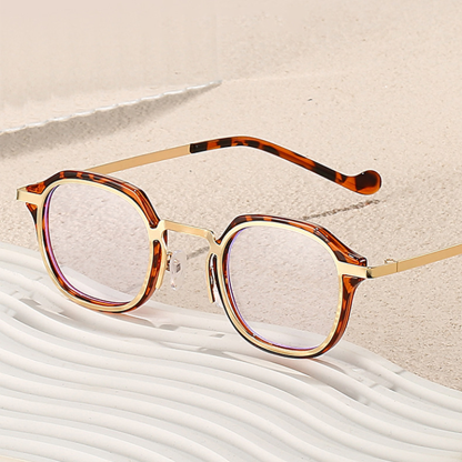 PERSONALIZED RETRO METAL ROUND ANTI-BLUE LIGHT READING GLASSES