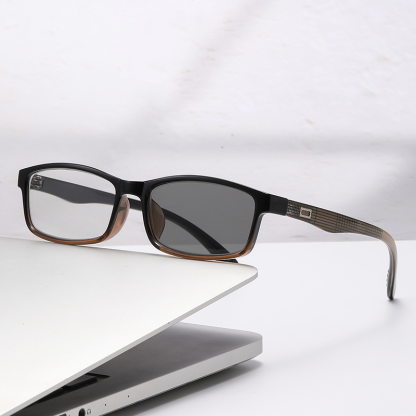 RETRO COMFORTABLE SMALL FRAME MULTI-FOCUS PHOTOCHROMIC READING GLASSES