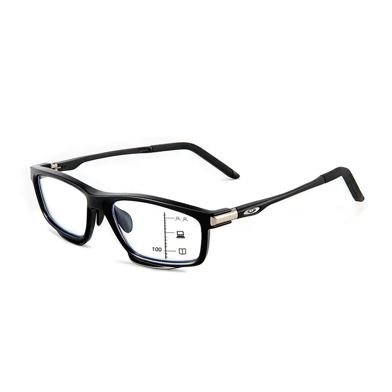 SPORTS OUTDOOR ALUMINUM MAGNESIUM ULTRA-LIGHT COLOR-CHANGING MULTI-FOCAL READING GLASSES