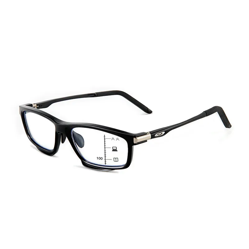 SPORTS OUTDOOR ALUMINUM MAGNESIUM ULTRA-LIGHT COLOR-CHANGING MULTI-FOCAL READING GLASSES