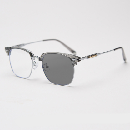 BUSINESS METAL HALF FRAME PHOTOCHROMIC READING GLASSES