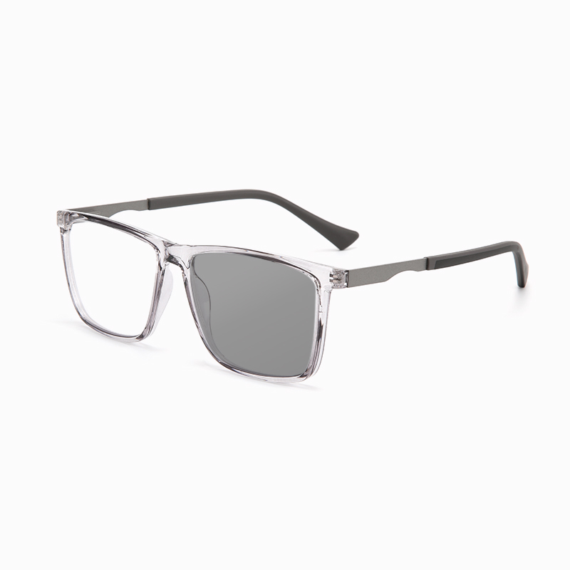 BUSINESS MINIMALIST SQUARE FRAME PHOTOCHROMIC MULTIFOCAL READING GLASSES