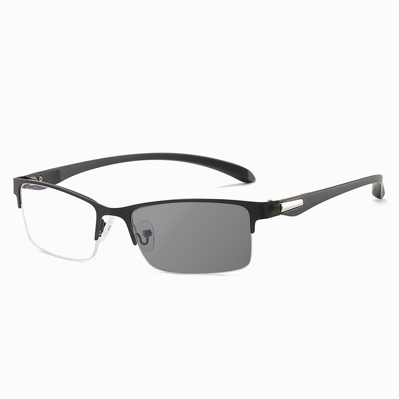 BUSINESS CLASSIC HALF-FRAME SMART COLOR-CHANGING MULTIFOCAL READING GLASSES