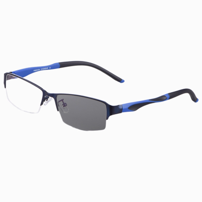 BUSINESS-STYLE SEMI-RIMLESS PHOTOCHROMIC MULTIFOCAL READING GLASSES