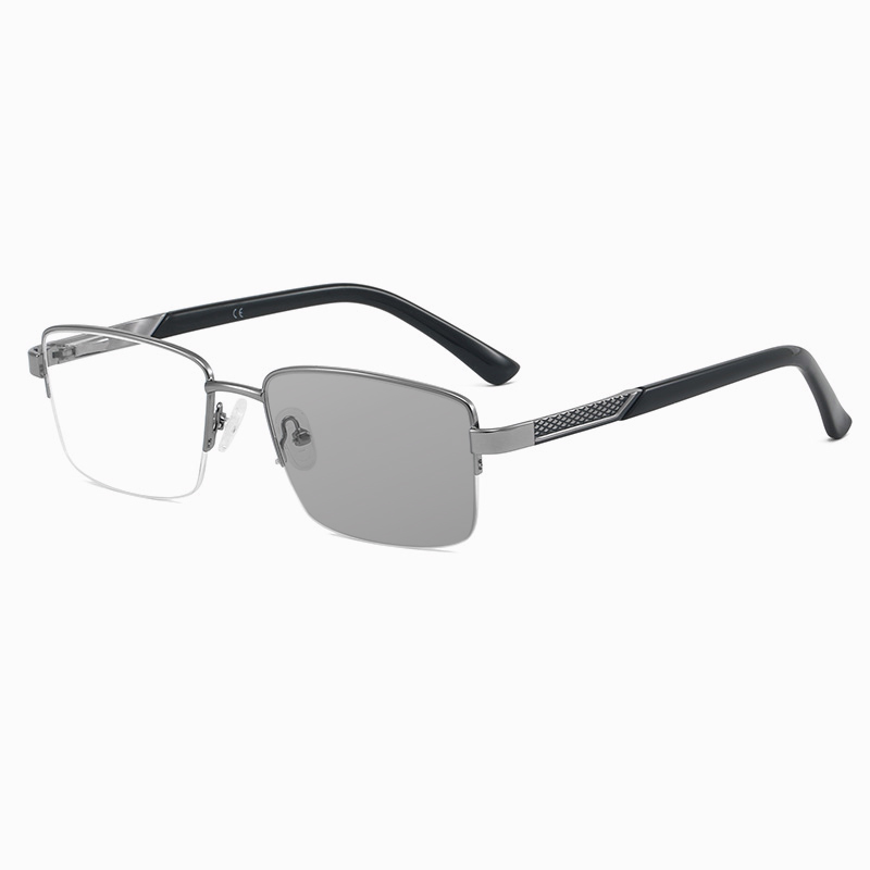 METAL HALF‑RIM PHOTOCHROMIC PROGRESSIVE BUSINESS GLASSES