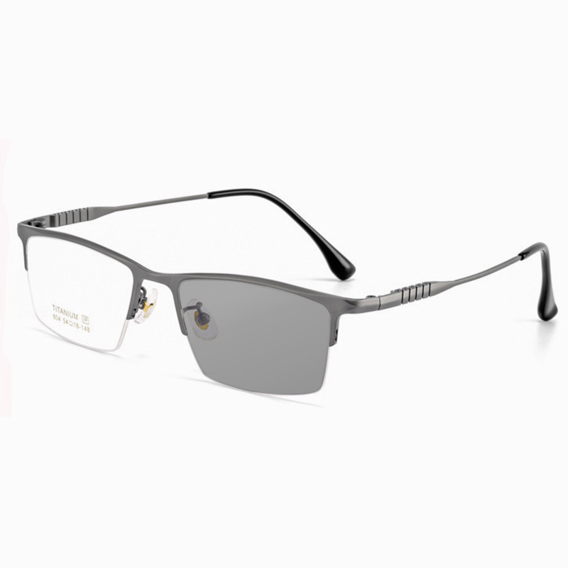 BUSINESS-STYLE ULTRA-LIGHT PURE TITANIUM SEMI-RIMLESS GLASSES
