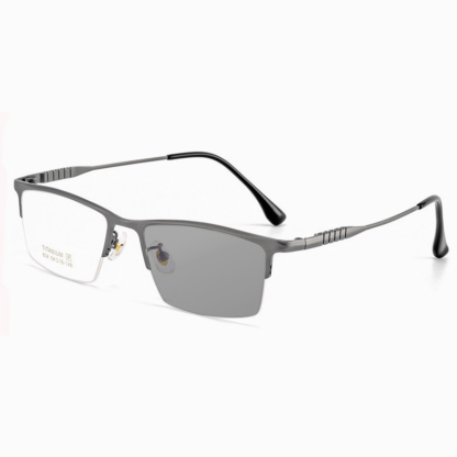 BUSINESS-STYLE ULTRA-LIGHT PURE TITANIUM SEMI-RIMLESS GLASSES