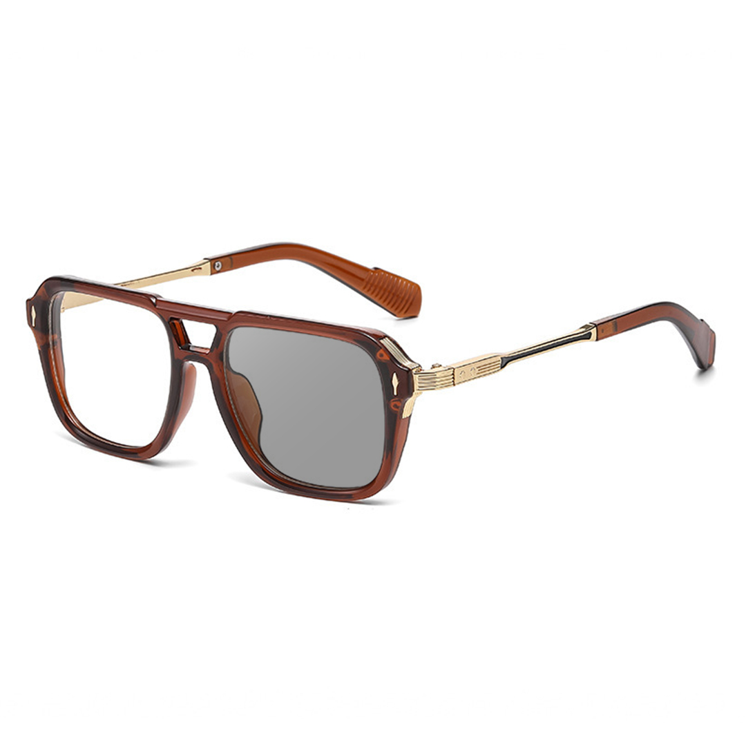MEN’S DOUBLE-BRIDGE SQUARE READING GLASSES