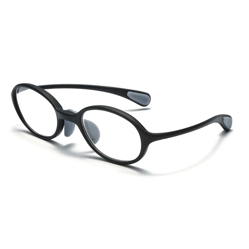 All-in-one portable silicone blue light blocking reading glasses