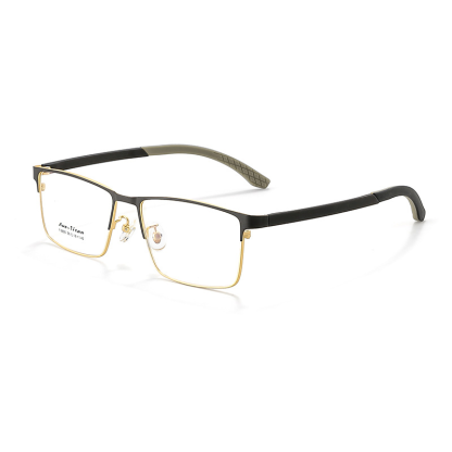 CASUAL BUSINESS METAL SQUARE ANTI-BLUE LIGHT READING GLASSES