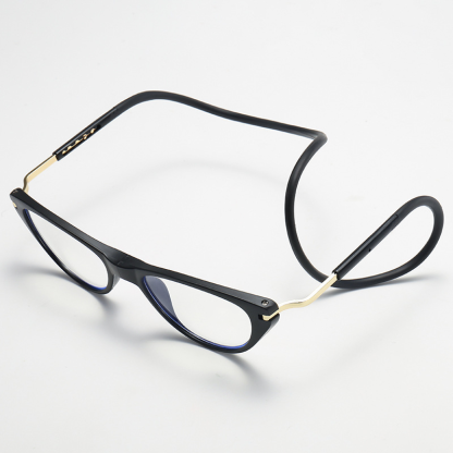 CAT'S EYE MAGNETIC PORTABLE NECK-HANGING ANTI-BLUE LIGHT READING GLASSES
