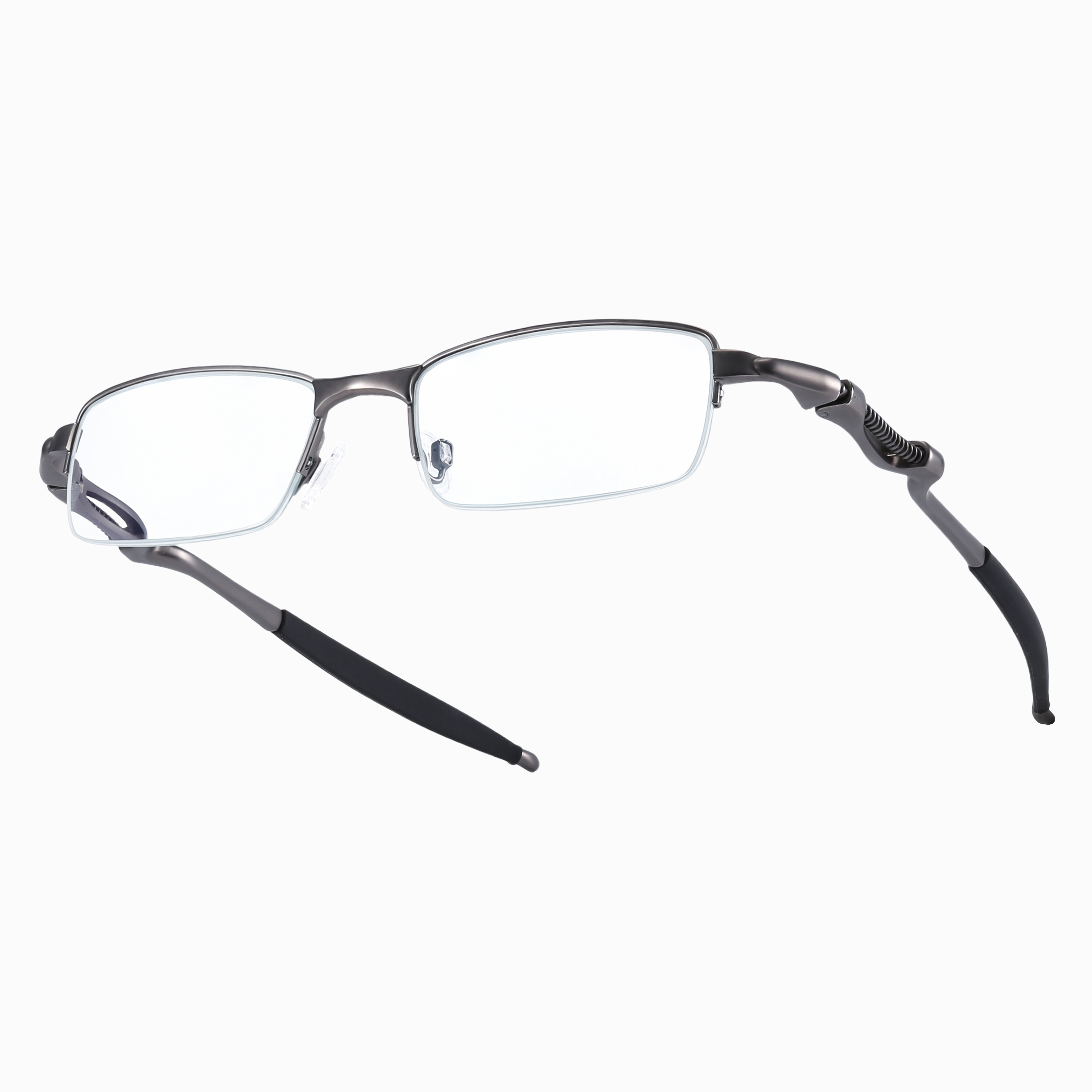 SPRING-LOADED SEMI-RIMLESS PHOTOCHROMIC MULTIFOCAL READING GLASSES