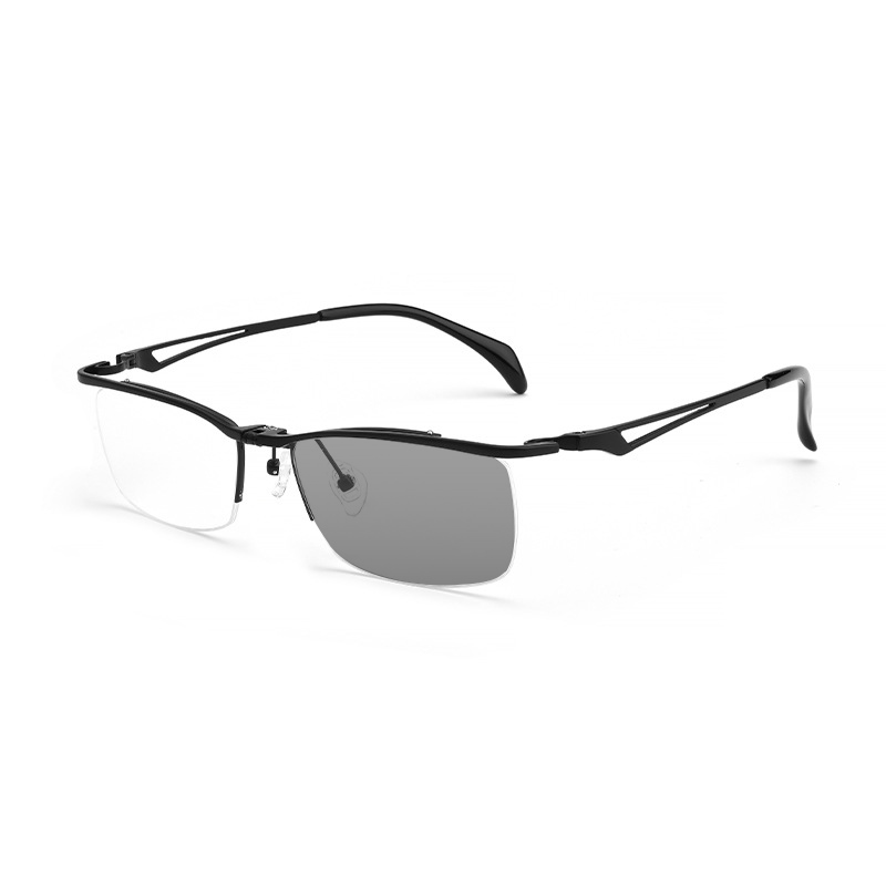 FASHIONABLE PURE TITANIUM FLIP-UP COLOR-CHANGING MULTIFOCAL READING GLASSES