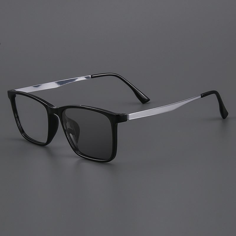 SIMPLE SQUARE FRAME COLOR-CHANGING MULTIFOCAL READING GLASSES