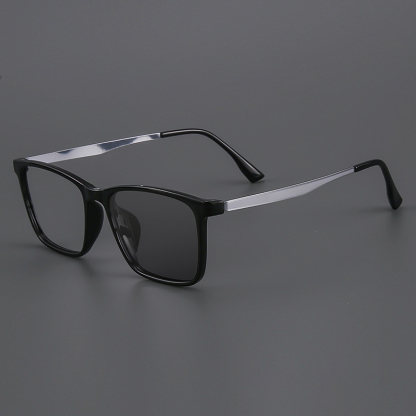 SIMPLE SQUARE FRAME COLOR-CHANGING MULTIFOCAL READING GLASSES