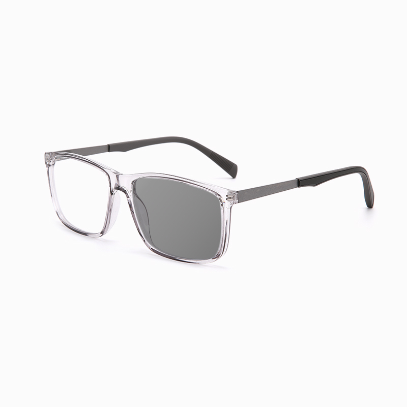 SIMPLE SQUARE-FRAME PHOTOCHROMIC MULTIFOCAL READING GLASSES
