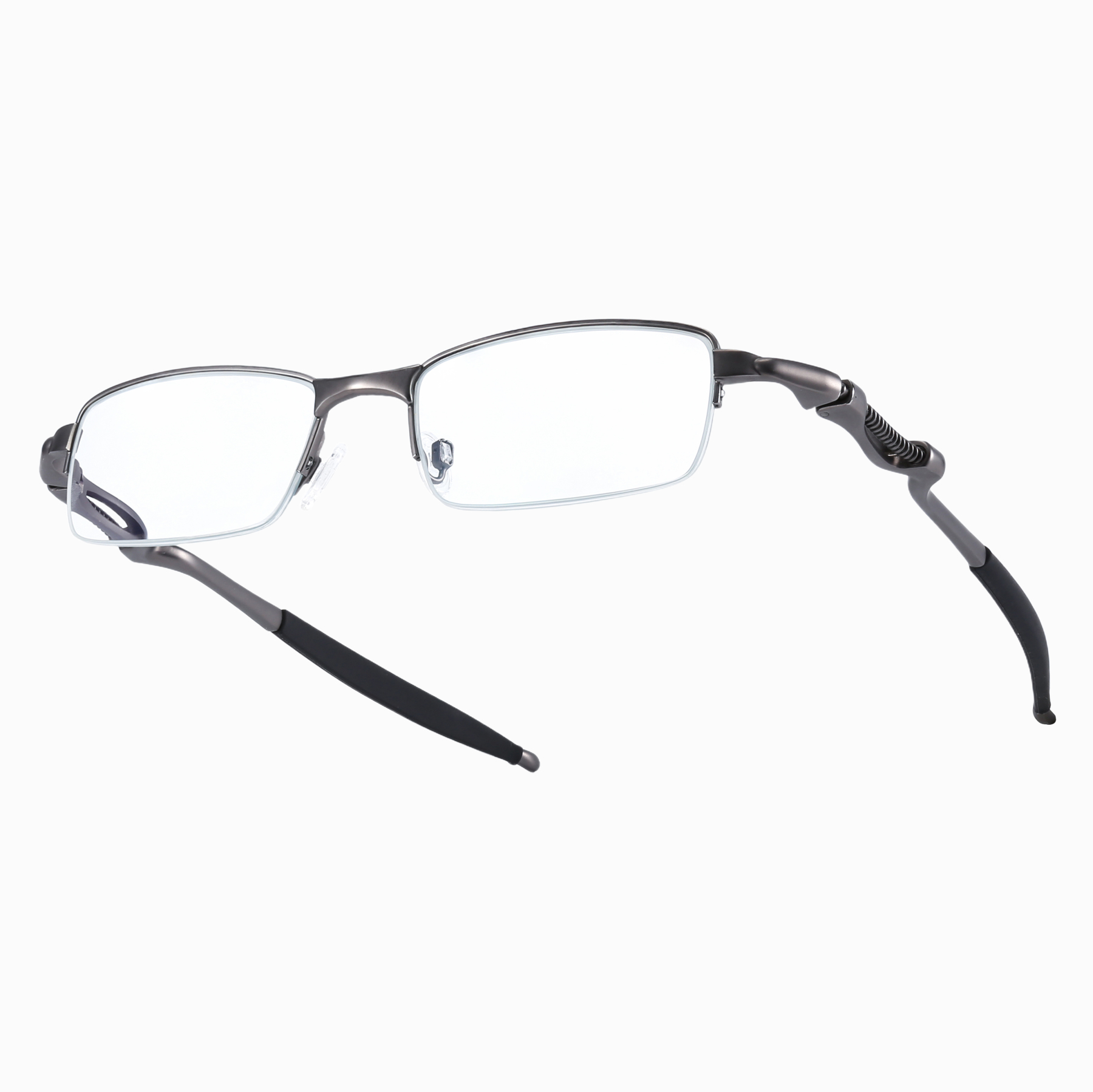 SPRING-LOADED SEMI-RIMLESS PHOTOCHROMIC MULTIFOCAL READING GLASSES
