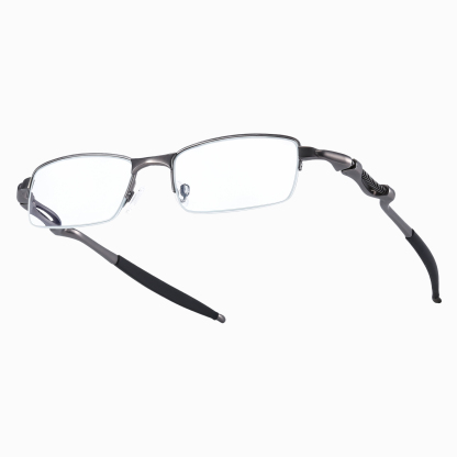 SPRING-LOADED SEMI-RIMLESS PHOTOCHROMIC MULTIFOCAL READING GLASSES