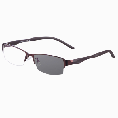 BUSINESS-STYLE SEMI-RIMLESS PHOTOCHROMIC MULTIFOCAL READING GLASSES